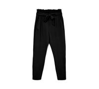 Paperbag-Hose VERO MODA "VMEVA HR LOOSE PAPERBAG PANT GA NOOS" Gr. XL (42), Länge 34, schwarz (black) Damen Hosen High-Waist-Hosen (35871411-XL)