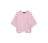 Strickjacke VERO MODA "VMMAYBE 2/4 OPEN CARDIGAN NOOS", Herren, Gr. M, parfait pink, Strick, Obermaterial: 100% Polyester, unifarben, normal, V-Ausschnitt, Strickjacken Strickjacke, Kunstfaser (936263