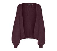 Strickjacke VERO MODA "VMMAYBE LS OPEN CARDIGAN GA REP", Damen, Gr. M, rot (winetasting), Strick, Obermaterial: 100% Polyester, unifarben, modisch, loose fit, Langarm Rippbündchen, Strickjacken (21487