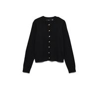 VERO MODA - VMSABA PLAIN LS O-NECK CARDIGAN NOOS LX Black - Gr. - XS