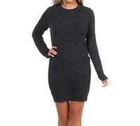 Vero Moda Doffy O-neck Noos Kurzes Kleid XL Black Melange (Herstellerartikelnummer: 10215523-BlackMelange-XL)