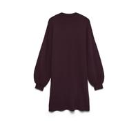 Strickkleid VERO MODA "VMNANCY LS FUNNELNECK DRESS GA NOOS", Damen, Gr. M, N-Gr, winetasting, Feinstrick, Obermaterial: 52% Viskose, 28% Polyester, 20% Nylon, unifarben, Modisch, loose fit, Rippbündch