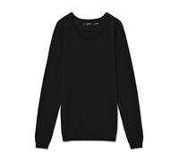 Vero Moda Rundhalspullover VMCARE STRUCTURE – Bio-Baumwolle, Strukturmuster – Schwarz XXL