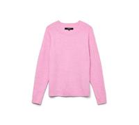 VERO MODA Damen Vmdoffy O-neck Blouse Ga Noos Pullover, Fuchsia Pink/Detail:melange, XL EU