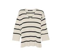 VERO MODA VMSABA 3/4 V-NCK Stripe Pullover GA NOOS