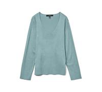 VERO MODA - VMSILJE LS V-NECK PULLOVER GA NOOS gray mist - Gr. - S