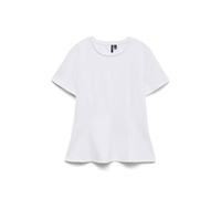 VERO MODA - VMABBY SS PEPLUM TOP JRS Bright White - Gr. - S
