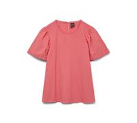 Kurzarmbluse VERO MODA "VMPRETTY SS TOP WVN GA NOOS", Damen, Gr. M (38), dubarry, Web, Obermaterial: 100% Baumwolle, unifarben, modisch, regular fit normal, Rundhals, Kurzarm, Blusen (46022259-M) duba