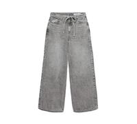 Vero Moda Wide Leg Jeans aus Baumwoll-Mix Modell 'WIEN' in Hellgrau, Größe 29/32