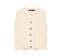VERO MODA - VMGOLD SL O-NECK BUTTON VEST BOO Birch - Gr. - M