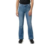 Bootcut-Jeans VERO MODA "VMFLASH MR FLARED POCKET JNS RA3042 NOOS", Damen, Gr. XS (34), Länge 32, blau (medium blau denim), Denim/Jeans, Obermaterial: 99% Baumwolle, 1% Elasthan, unifarben, Jeans (422