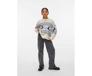 Vero Moda Girl Pullover "Santanordic" in Creme - Größe 134/140 | Kinder Pullover