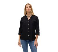 Vero Moda Hemdbluse Bumpy in Schwarz mit V-Ausschnitt XL Regular Fit