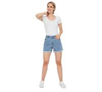 Vero Moda High Waisted Jeansshorts Ninetten in Hellblau S Loose Fit
