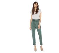 Jogger Pants VERO MODA "VMEVA PAPERBAG" Gr. L, Länge 32, grün (laurel wreath) Damen Hosen High-Waist-Hosen (13908322-L)