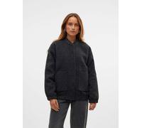 VERO MODA Damen Vmamber Elite Bomber Jacket Noos Bomberjacke, Black, XL