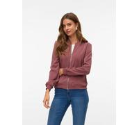 Bomberjacke VERO MODA "VMCOCO L/S BOMBER NOOS", Damen, Gr. S, rosa (nostalgia rose), Web, Obermaterial: 96% Polyester, 4% Elasthan, unifarben, regular fit normal, Rundhals, Rippbündchen, Jacken Bomber