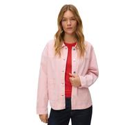 Jeansjacke VERO MODA "VMJAMIE LS DENIM SHACKET MIX NOOS", Damen, Gr. XL, parfait pink detail:washed, Denim/Jeans, Obermaterial: 80% Baumwolle, 20% Polyester, loose fit normal, Jacken Jeansjacke, Baumw