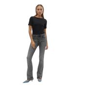 Vero Moda Jeans Flash in Grau mit ausgestelltem Bein XL-L34 Slim Fit