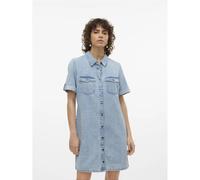 Vero Moda Jennie Kurzarmkleid M Light Blue Denim