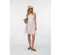 Vero Moda Kleid VMTINNA SL Kurzkleid mit Bootsausschnitt JRS GA Snow White Größe L