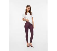 Vero Moda Kunstlederhose in Bordeaux - Größe S/L32 | Damenhosen