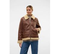 Vero Moda Kunstlederjacke "KAY" in Braun - Größe S | Damenjacken