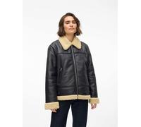 Vero Moda Kunstlederjacke "KAY" in Schwarz - Größe M | Damenjacken