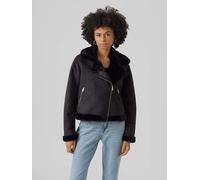 Vero Moda Kunstlederjacke "Peggy" in Schwarz - Größe L | Damenjacken