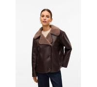 Vero Moda Kunstlederjacke "VMMIRANDA" in Braun - Größe S | Damenjacken