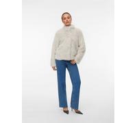 Vero Moda Kunstpelzjacke "Monroe Short" in Creme - Größe XL | Damenjacken