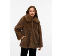 Vero Moda Kunstpelzjacke "VMGLORIA" in Hellbraun - Größe XS | Damenjacken
