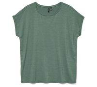 VERO MODA Damen Vmlava Glitter Ss Top Stripe Ga JRS Noos, Laurel Wreath, Small