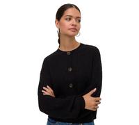 Vero Moda Strickjacke VMLEA LS O-NECK CARDIGAN NOOS Damen S Schwarz Rippstrick 100% Polyacryl