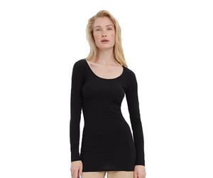 Vero Moda Longshirt Maxi Soft aus schwarzer Bio-Baumwolle XL Regular Fit