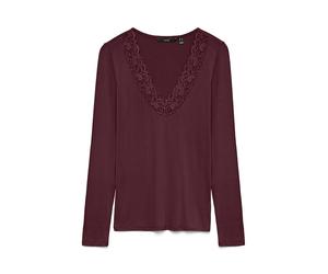 Vero Moda Longsleeve in Bordeaux - Größe XL | Damen Tops