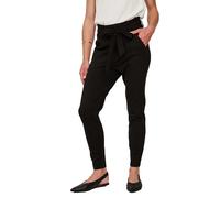 Vero Moda Paperbag-Hose VMEVA Hohe Taille, Loose Fit, Wickelgürtel – Schwarz M/L32