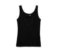 VERO MODA Damen Vmlulu Uu Tank Top JRS Ga Noos, Black, M