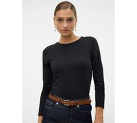 VERO MODA Damen VMLULU LS O-Neck TOP JRS GA NOOS Langarmshirt, Black, X-Large