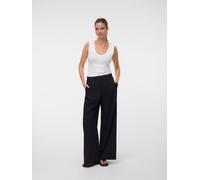 VERO MODA - VMSTELLA MW WIDE PLEAT PANT NOOS Black - Gr. - 30