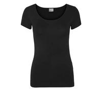 Vero Moda T-Shirt Soft U-Neck in Schwarz XL Slim Fit