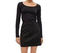 Vero Moda Damen Rock VMDONNADINA FAUX SUEDE SHORT XL, Black (10210430)