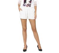 VERO MODA NOS Damen VMANNA Milo Short Shorts Stripe NOOS Shorts, per Pack Mehrfarbig (Snow White Stripes: Night Sky), W(Herstellergröße: S)