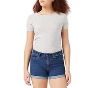 Vero Moda NOS Damen Vmhot Seven Nw DNM Fold Mix Noos Shorts , Blau (Medium Blue Denim) , XS