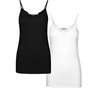 VERO MODA PETITE Damen Vminge Lace Singlet 2-pck Noos Petite Top (2er Pack)