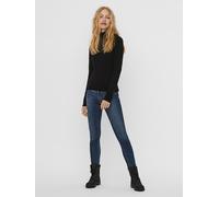 Vero Moda Damen VMGLORY LS Rollneck Blouse NOOS Pullover, Black, L