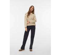 Vero Moda Pullover VMSABA LS O-Neck Button – Weiß – XS