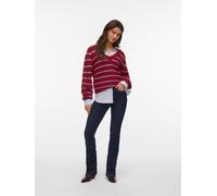 Vero Moda Regular Fit Strickpullover mit Woll-Anteil Modell 'AWESOME' in Bordeaux, Größe XL