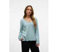 VERO MODA - VMSILJE LS V-NECK PULLOVER GA NOOS gray mist - Gr. - S