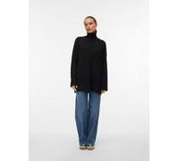 Vero Moda Relaxed Fit Rollkragenpullover mit Woll-Anteil Modell 'AQUARIUS' in Black, Größe XS